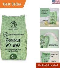 Craft Beautiful Candles with Freedom Soy Wax Beads - 5 lbs of Natural Candle Wax