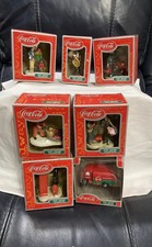 Vintage Coca Cola Town Square Collection Figurines - Set Of 7 New In Box