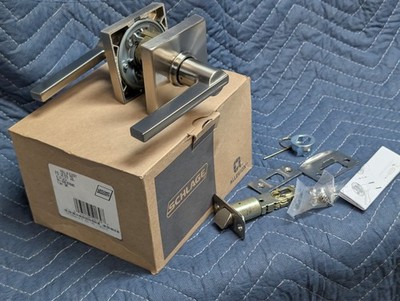 Set of 6 Schlage Hall & Closet F10LAT619 COL 16-210 Latch Strike Brushed Nickel