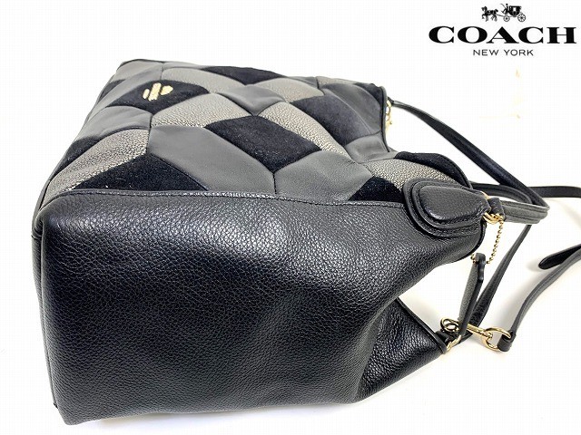 beautiful  COACH Patchwork Leather 2Way Shoulder … - image 5