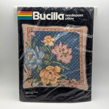 Spring Collection Needlepoint Kit Picture Pillow VTG New Sealed BUCILLA 4561