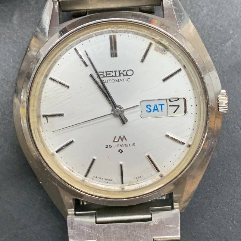 Vintage Seiko Lord Matic LM 5606-7190 Automatic 25 Jewels Day Date Men's Watch J