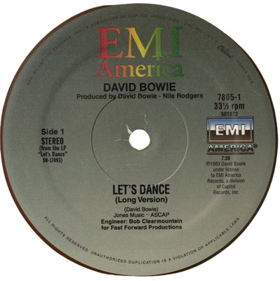 David Bowie - 'Let's Dance / Fame' 12''