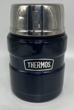 Thermos Food Liquid Jar Stainless Steel 16oz Hot Cold Soup Coffee W Spoon  Lid