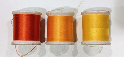 Gudebrod Nylon Rodwinding Thread Type E 100-Yard Partial Used Spools Lot of 3