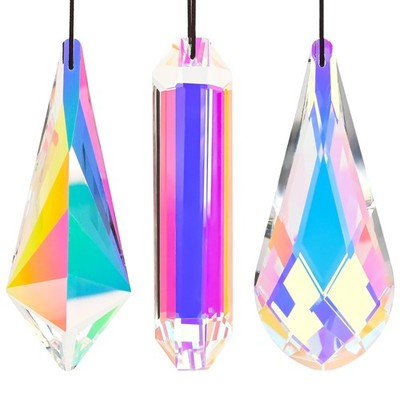 Atrapasueños colgante grande de cristal de 5'' con prisma de vidrio