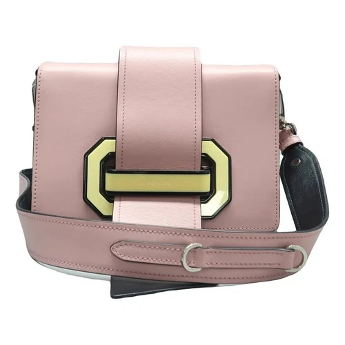 Sac à bandoulière PRADA ruban plex cuir rose 841 022825