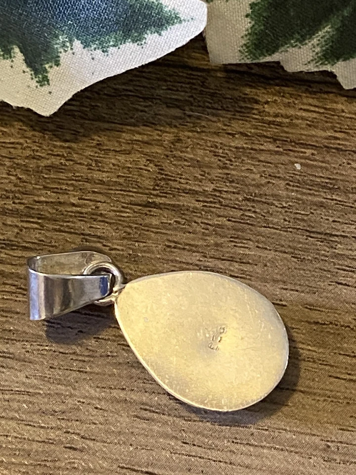 Colgante Larimar PLATA ESTERLINA. ¡HERMOSO! Foto 2 de 4