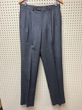 NOS Vintage R.A. Gray Panama Pleated Wool Pants 32  Waist