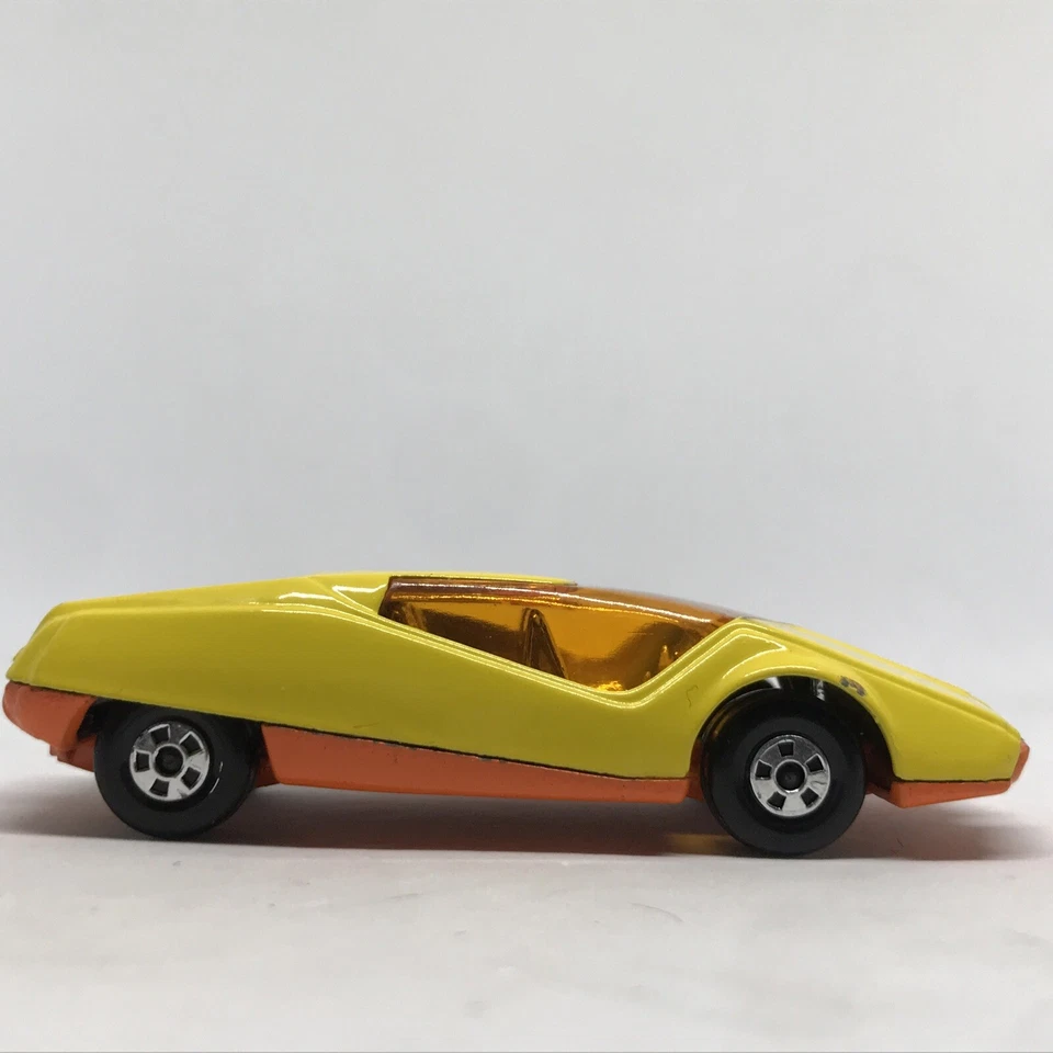 Lesney Matchbox Superfast Datsun 126X No. 33 1973 amarillo/naranja - Inglaterra con caja Foto 4 de 4