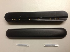 Podłokietnik dla wózków inwalidzkich para czarny wyściełany 10" długość biurka pasuje do Everestu i Jennings 