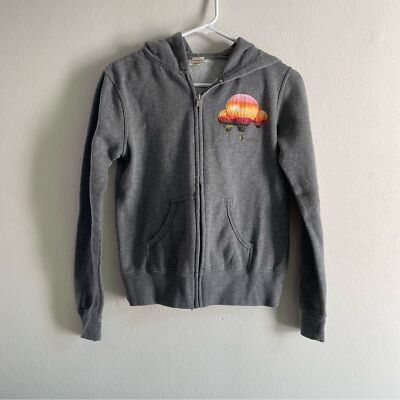 Coachella 2012 hot air balloon zip up sweatshirt hoodie in gray