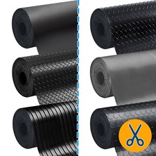 Gummiläufer Gummimatte Bodenmatte Bodenbelag 100cm Breite Noppenmatte Gummibelag