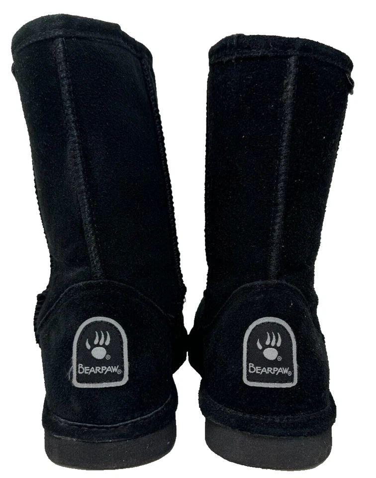 Bearpaw Women's Dorado Pull On Wool Lined Mid Winter Boots Black Size:9 175H - Image 4 of 4