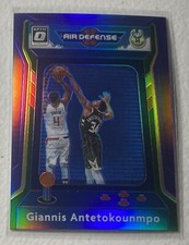 GIANNIS ANTETOKOUNMPO - 2020-21 Optic - AIR DEFENSE PURPLE PRIZM - Bucks #1