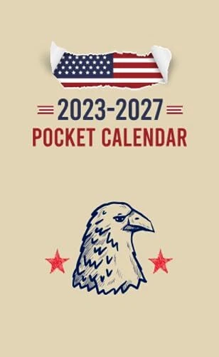 Pocket Calendar 2023-2027 For Purse Monthly Planner: 5 Years From July 2023  | eBay