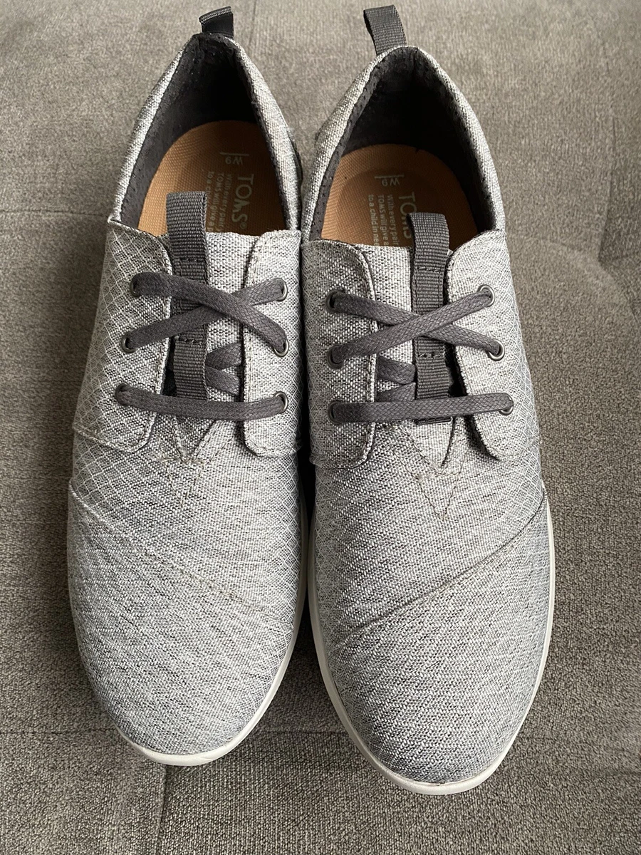 TOMS Women s Del Rey Sneaker Grey Diamond Melange 9US 7UK 40EU eBay