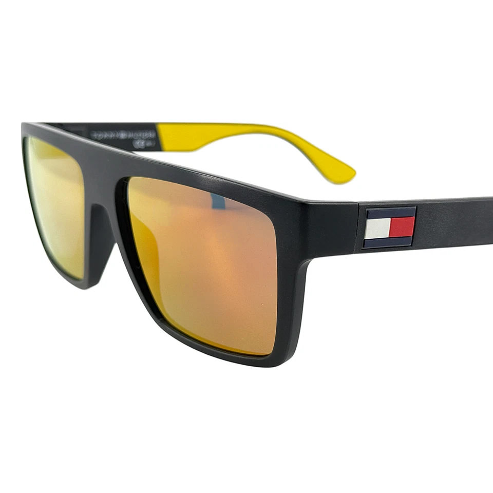 Gafas de sol Tommy Hilfiger TH1605S de plástico para hombre 071CSQ negro amarillo 56-16 espejadas Foto 2 de 4