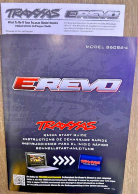 Traxxas  E-Revo 2.0  Manual Parts List Exploded Views Model 86086-4 FREE SHIP