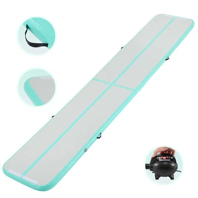 CRENEX 5M Gymnastikmatte + Elektropumpe Air Turnmatte Track Tumbling Matte Aufblasbar