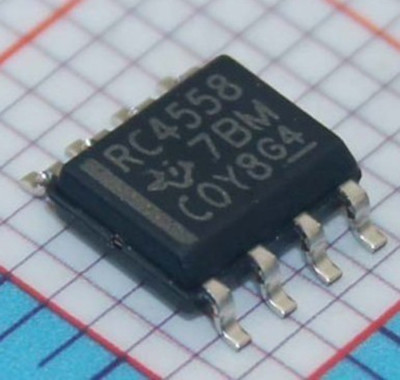 100 Pcs RC4558DR SOP-8 RC4558 NUM4558 Dual Operational Amplifier new Kd