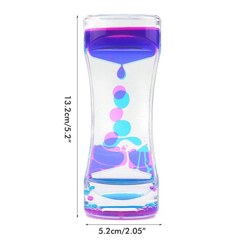 Colorful Liquid Timer Relief Bubble Timer Oil Hourglass Fidget Toys Anxiety Toy - Picture 7 of 7