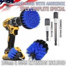 5PC Drill Brush Set Tile Grout Power Scrubber Cleaner Spin Tub Shower Wall