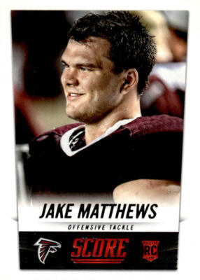 2014 Score #375 Jake Matthews Rookie Atlanta Falcons