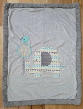 Koala Baby Blanket Elephant Bird Blue Gray Yellow Lovey Sherpa Velour 2014