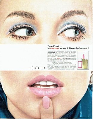Werbung Advertising 067 1965 Coty Make-up Lippenstift Lack