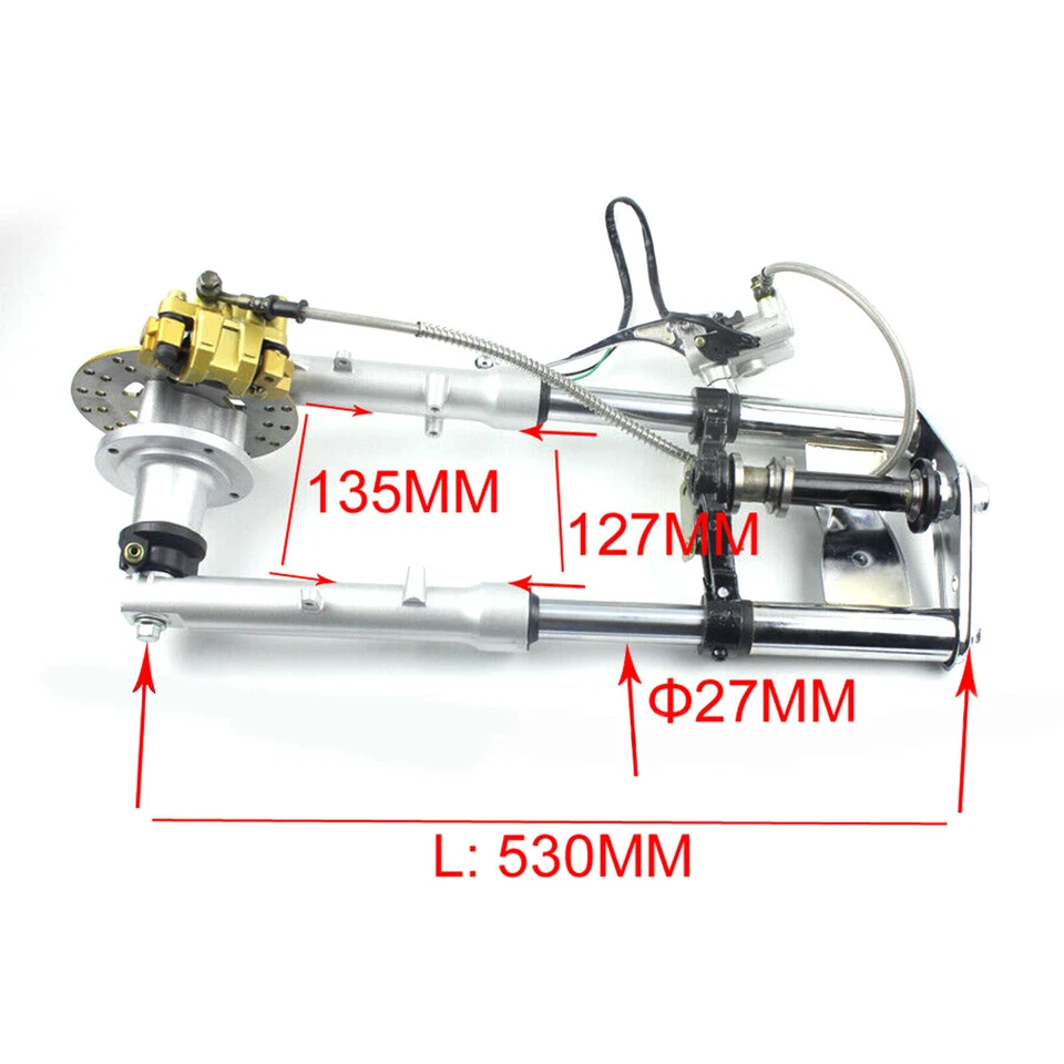 Z50 Front Forks Shock Absorber w/ Disc Brake Assembly Fits Honda Z50 Monkey Bike - Image 4 of 4