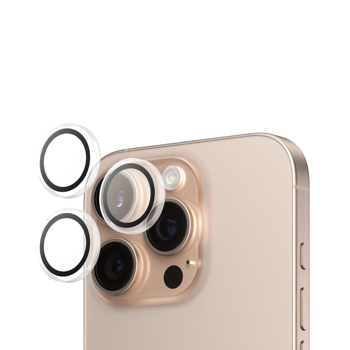 Стеклянные накладки на камеру для iPhone 16 Pro/16 Pro Max