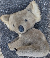 Vintage Gund Brownish/Gray Koala Bear 15" Plush Toy - Plastic Claws