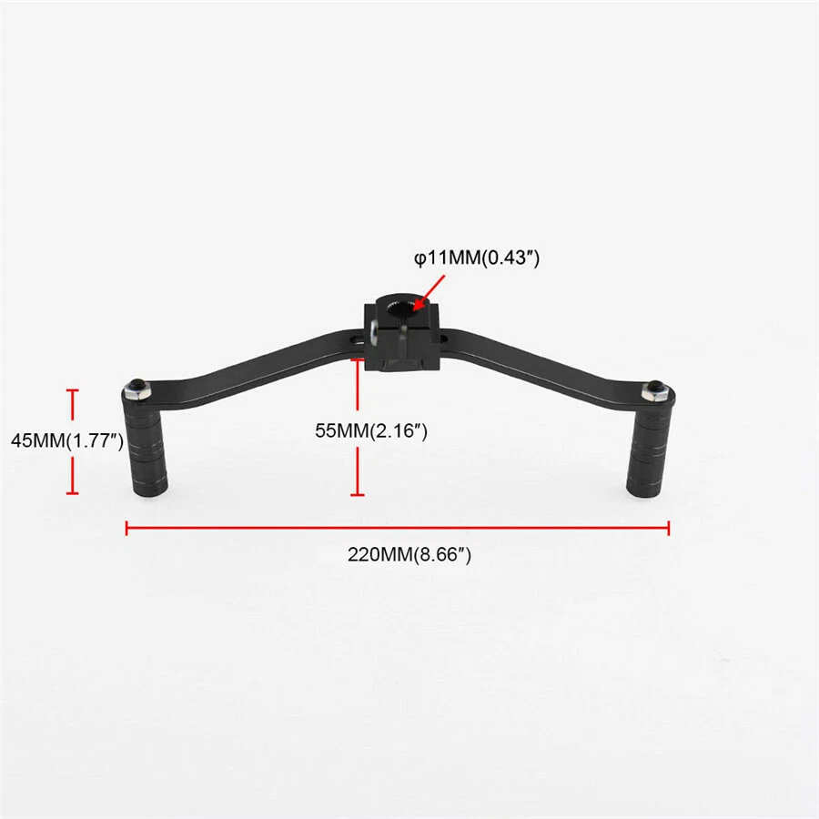 Motorcycle Aluminum Dual/2 Way Gear Shift Lever Footrest Pedal Shifter Universal - Image 2 of 4