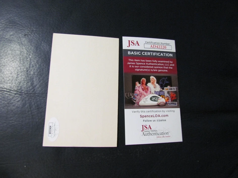 Tarjeta indexada firmada por Joe Medwick con certificación JSA  Foto 3 de 4