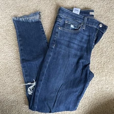 Joe's Jeans Faith High Rise Skinny Ankle Size 28 Distressed Torn Stretch Jeans