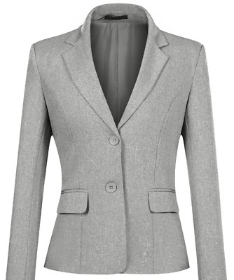 YYNUDA Womens Double Button Blazer Size Small Formal Office Suit Top-