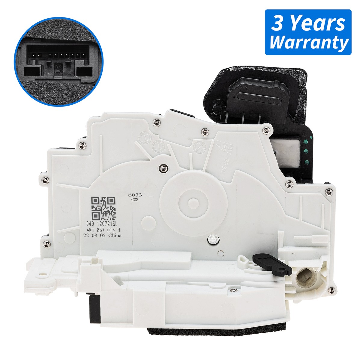 本A-38 18 ③④⑤ AUDI A3 8P Front Left Door Lock With Contact Switch LHD 4F1837015E