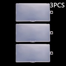 3pcs Clear Plastic Jewelry/Bead Storage Box Nails Container Organizer Case Craft