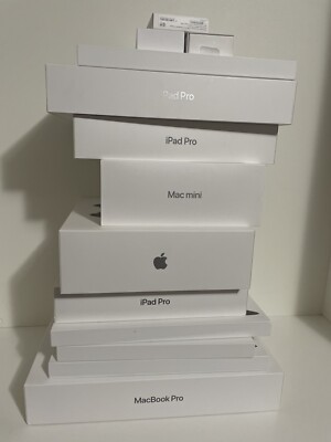 Lot Of 13 Apple EMPTY BOXES ONLY iPad, Mac Book, Pencil, Mac Mini BOX ONLY
