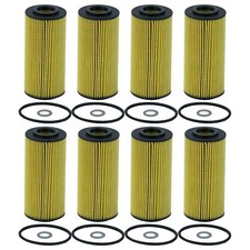 WIX Set 8 Engine Oil Filters Metal Free For Genesis G70 G80 G90 Kia Stinger K900