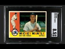 1960 TOPPS NO. 350 MICKEY MANTLE SGC 8.5 NEAR MINT/MINT PLUS WELL CENTERED