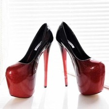 Women's Platform Super High Heels Lady Fashion Pumps Nightclub Party Shoes