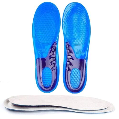 Size 4-8 Ladies Women's Silicone Insoles Cushion Foot Pads Sports Shoe Inserts - Picture 2 of 4