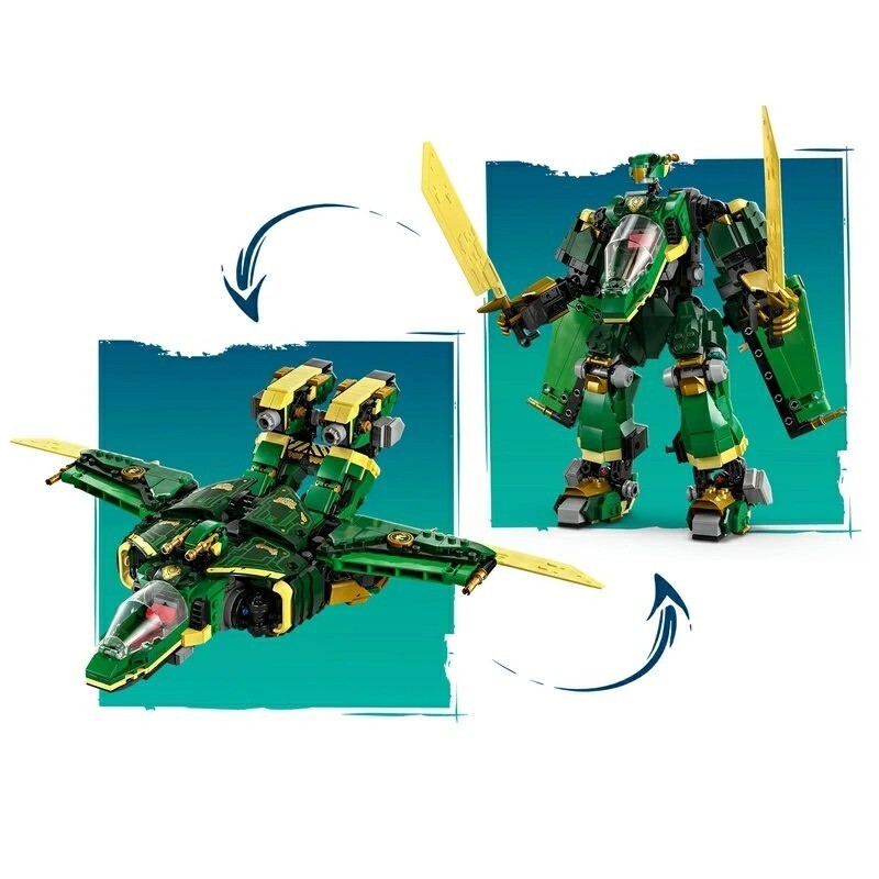 LEGO 71845 Lloyd's Green Jet Mech 1112 PCS LEGO NINJAGO June-1