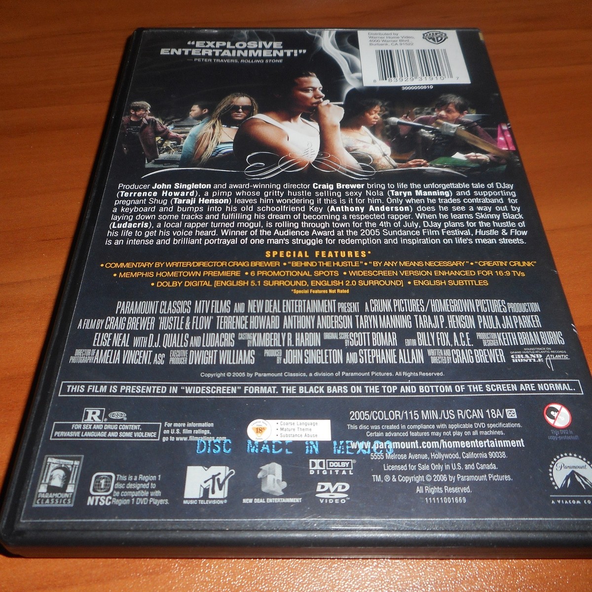 Hustle Flow (DVD, Widescreen 2006) and