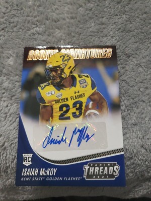 ISAIAH MCKOY 2021 Panini Threads Rookie Signatures RC Auto #TS-IMC | Kent State