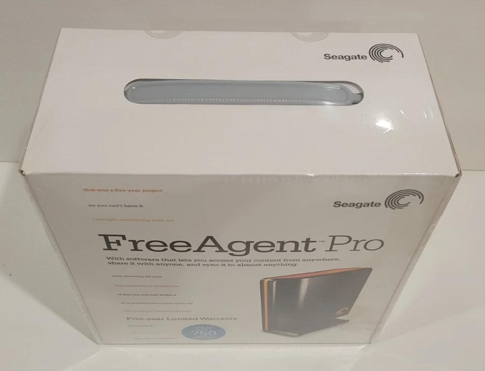 Seagate FreeAgent Pro 750GB External Hard Drive USB 2.0 / eSATA - Image 2 of 4