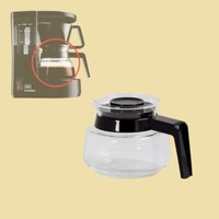 Melitta Typ 1 Ersatzkanne/ Glaskrug/ Glaskanne M. Deckel Und Griff FüR Aromaboy