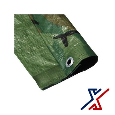 Green Camo Color 8 Mil Heavy Duty Tarp / Canopy by X1Tools/Tarps (over 50 Sizes) - Image 1 of 3